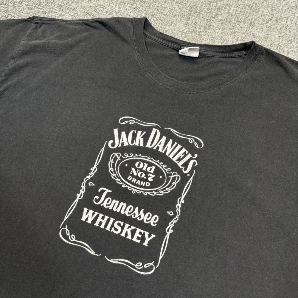 Jack Daniels Old No 7 Tennessee Whiskey T-Shirt Mens 6X Black 626 Blue Surplus